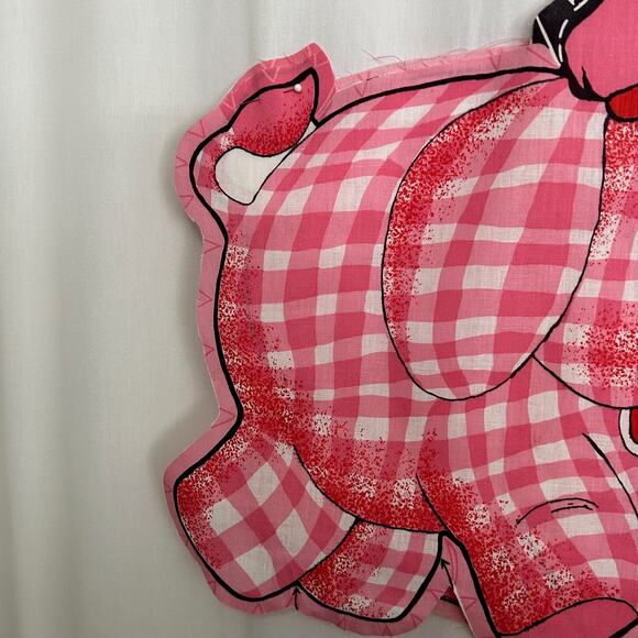 Vintage Pink Elephant Plush Unfinished Project Complete HTF - Picture 4 of 7